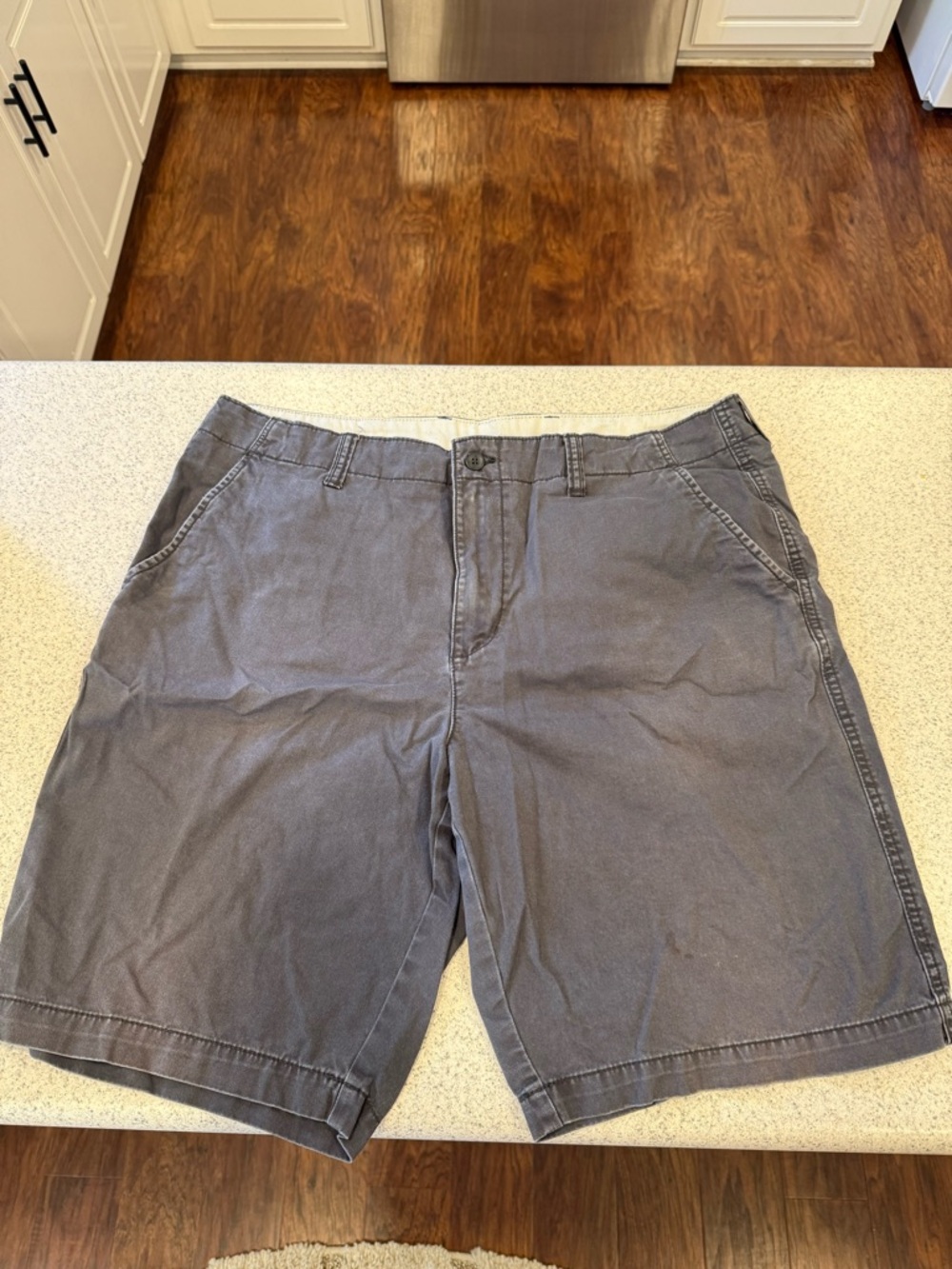 Old Navy Charcoal Gray Flat-Front Men's Shorts